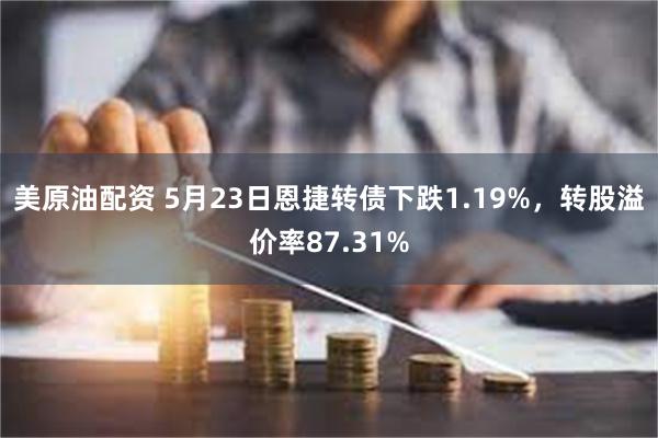 美原油配资 5月23日恩捷转债下跌1.19%，转股溢价率87.31%