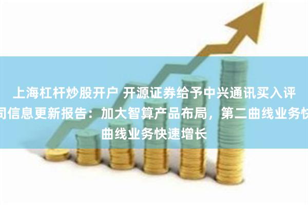 上海杠杆炒股开户 开源证券给予中兴通讯买入评级，公司信息更新报告：加大智算产品布局，第二曲线业务快速增长