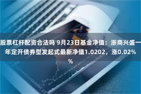 股票杠杆配资合法吗 9月23日基金净值：浙商兴盛一年定开债券型发起式最新净值1.0202，涨0.02%